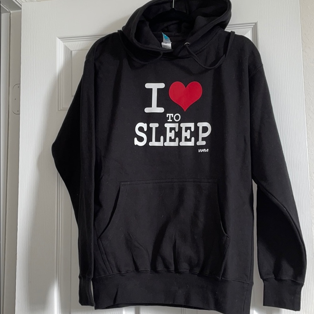 Black “I like to sleep” Hoodie